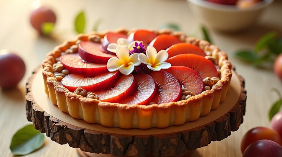 Japanese Plum Tart