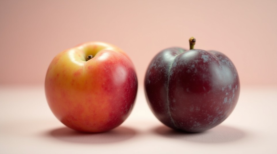 Japanese Plum and a Normal Plum