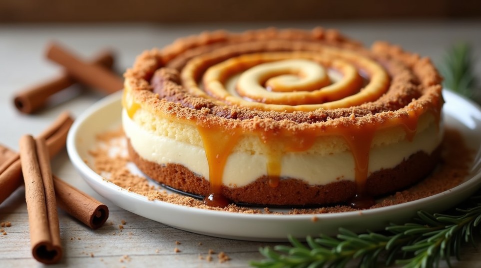 cinnamon roll cheesecake