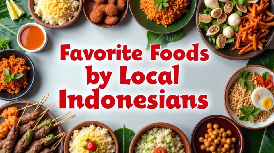 favorite foods by local Indonesians